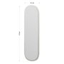 Hanah Home Espejo Magnum - White, Blanco, MDF, 40x120x2.2 cm